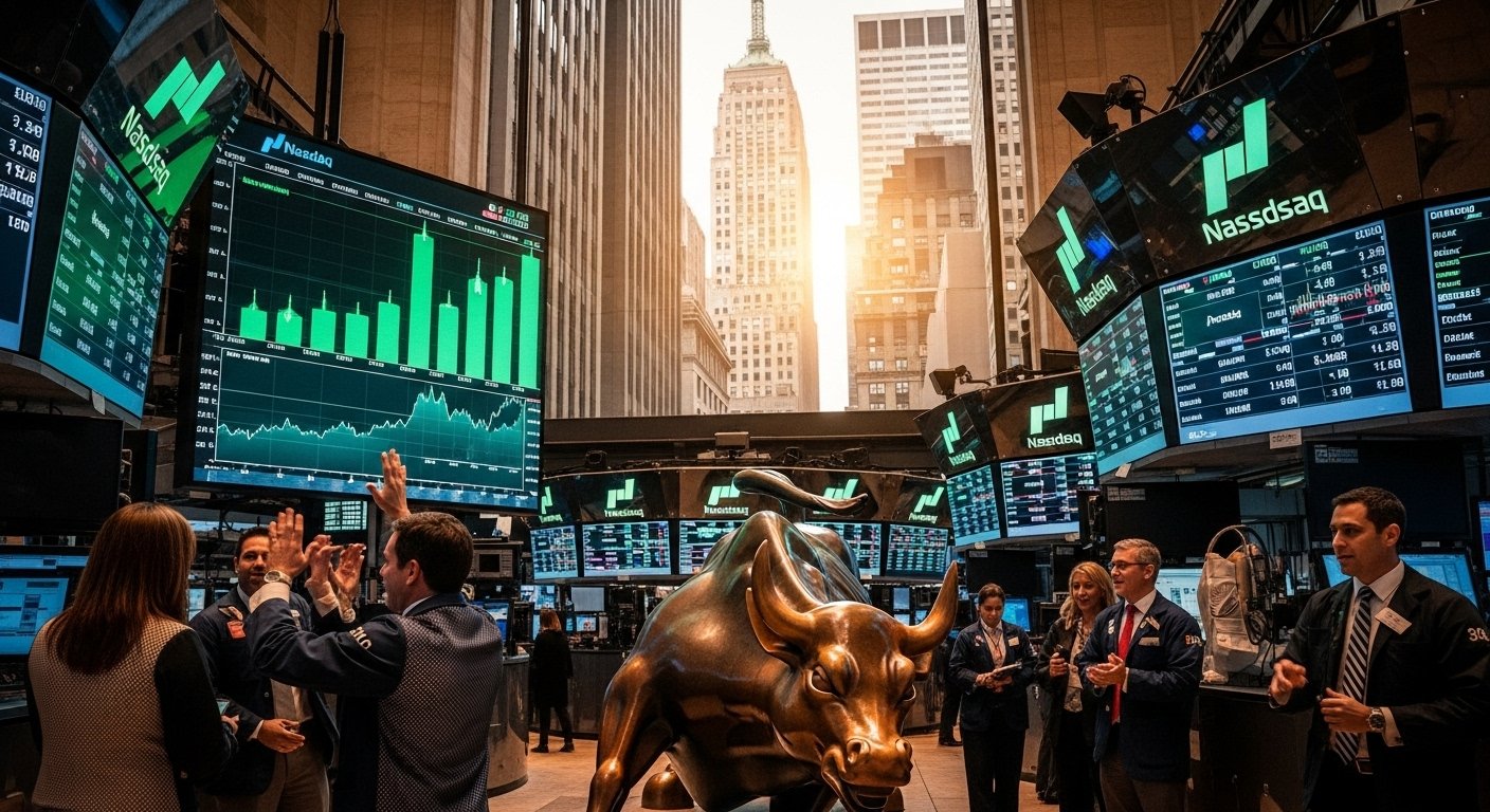 NY Stock Markets Close Higher as Nasdaq Hits Record High Despite Trump Tariff Threats Whisk 3d8e2c12a78875082874f2723f71bf94dr M5K8Q2b3BnhRO3Nd